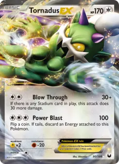 Pokémon-Karte Tornadus-EX 090/108