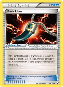Pokémon-Karte Dark Claw 092/108