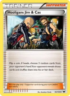 Pokémon-Karte Hooligans Jim & Cas 095/108
