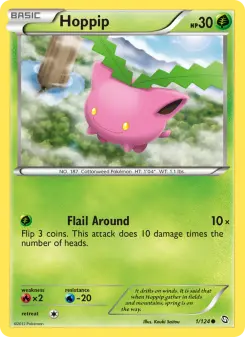 Pokémon-Karte Hoppip 001/124