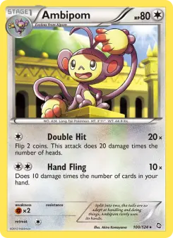 Pokémon-Karte Ambipom 100/124