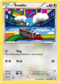 Pokémon-Karte Swablu 104/124