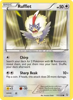 Pokémon-Karte Rufflet 111/124