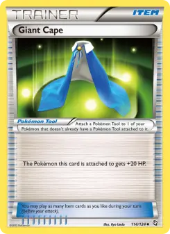 Pokémon-Karte Giant Cape 114/124