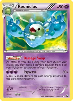 Pokémon-Karte Reuniclus 126/124