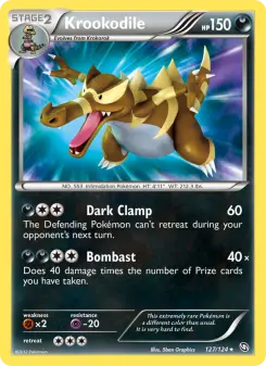 Pokémon-Karte Krookodile 127/124