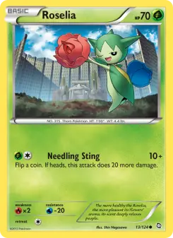Pokémon-Karte Roselia 013/124