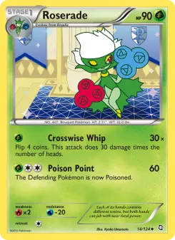 Pokémon-Karte Roserade 014/124