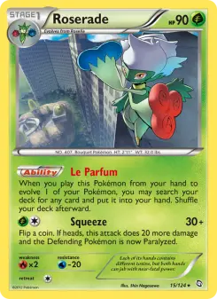 Pokémon-Karte Roserade 015/124