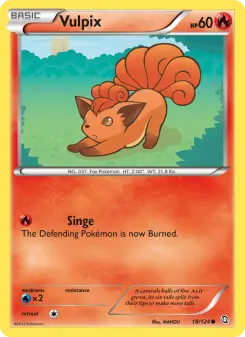 Pokémon-Karte Vulpix 018/124