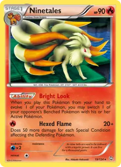 Pokémon-Karte Ninetales 019/124