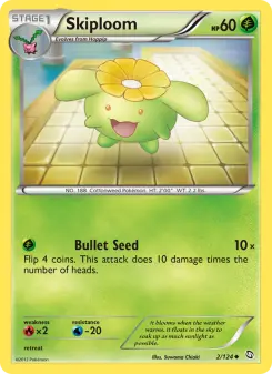 Pokémon-Karte Skiploom 002/124