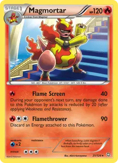 Pokémon-Karte Magmortar 021/124
