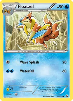 Pokémon-Karte Floatzel 033/124