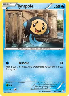 Pokémon-Karte Tympole 034/124