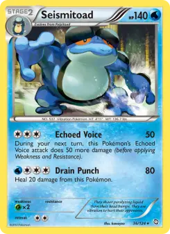 Pokémon-Karte Seismitoad 036/124