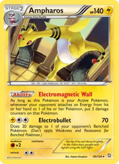 Pokémon-Karte Ampharos 040/124