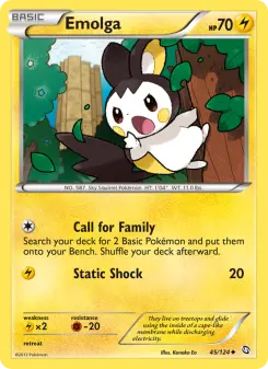 Pokémon-Karte Emolga 045/124
