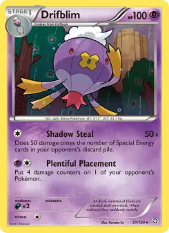 Pokémon-Karte Drifblim 051/124