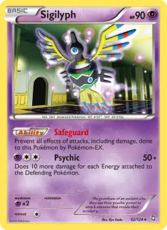 Pokémon-Karte Sigilyph 052/124