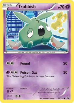 Pokémon-Karte Trubbish 053/124