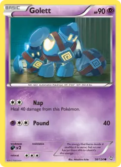 Pokémon-Karte Golett 058/124