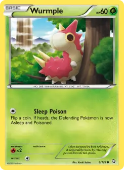 Pokémon-Karte Wurmple 006/124