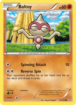 Pokémon-Karte Baltoy 063/124