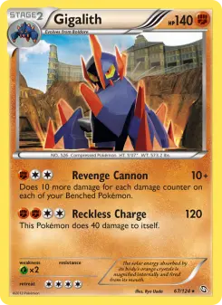 Pokémon-Karte Gigalith 067/124