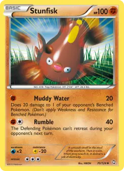 Pokémon-Karte Stunfisk 070/124