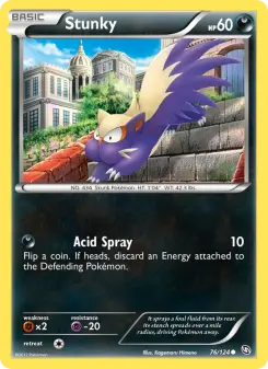 Pokémon-Karte Stunky 076/124