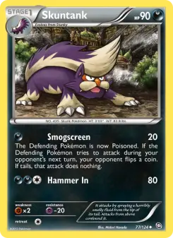 Pokémon-Karte Skuntank 077/124