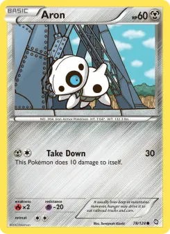 Pokémon-Karte Aron 078/124
