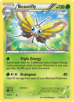 Pokémon-Karte Beautifly 008/124