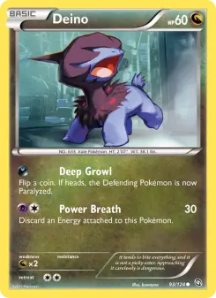 Pokémon-Karte Deino 093/124