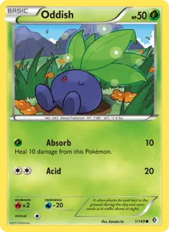 Pokémon-Karte Oddish 001/149