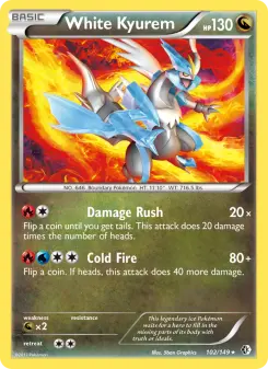 Pokémon-Karte White Kyurem 102/149