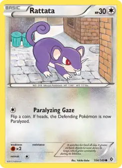 Pokémon-Karte Rattata 104/149