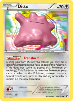 Pokémon-Karte Ditto 108/149