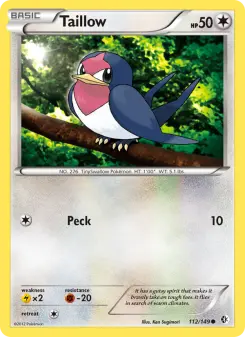 Pokémon-Karte Taillow 112/149