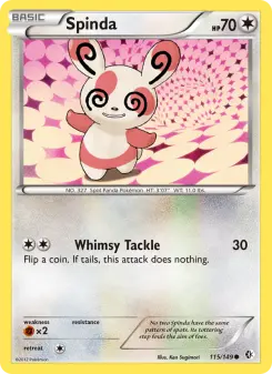 Pokémon-Karte Spinda 115/149