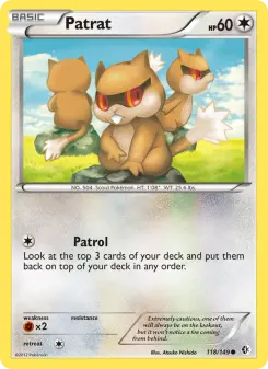Pokémon-Karte Patrat 118/149