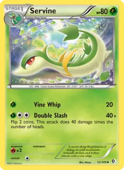 Pokémon-Karte Servine 012/149