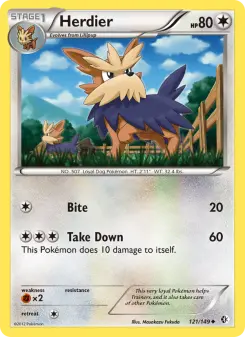 Pokémon-Karte Herdier 121/149