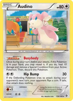 Pokémon-Karte Audino 126/149