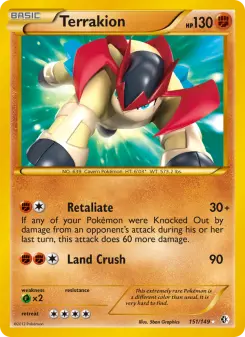 Pokémon-Karte Terrakion 151/149