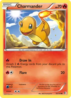 Pokémon-Karte Charmander 018/149
