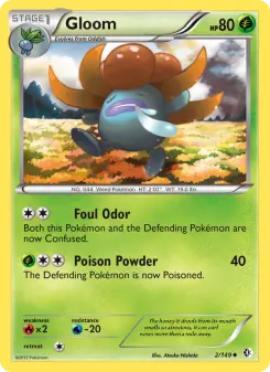Pokémon-Karte Gloom 002/149