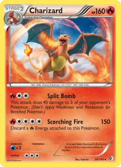Pokémon-Karte Charizard 020/149