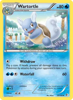 Pokémon-Karte Wartortle 030/149